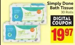 Save Mart Simply Done Bath Tissue offer