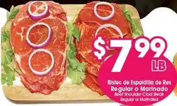 Arteagas Food Center Beef Shoulder Clod Steak offer