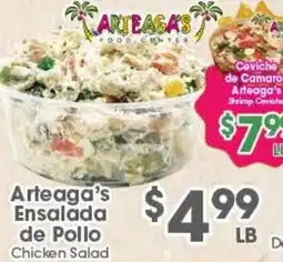 Arteagas Food Center Arteaga's Chicken Salad offer