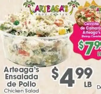 Arteagas Food Center Arteaga's Chicken Salad offer