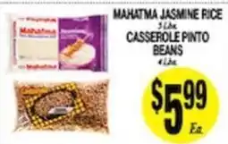 Arlan's Market Mahatma jasmine rice, cassoulet pinto beans offer