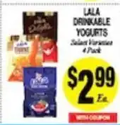 Arlan's Market Lala Drinkable Yogurts offer