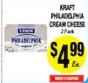 Arlan's Market Kraft philadelphia cream cheese offer