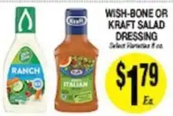 Arlan's Market Wish-Bone or Kraft salad dressing offer