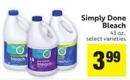 Save Mart Simply Done Bleach offer
