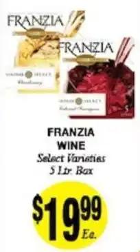 Arlan's Market Franzia wine offer