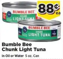 Food Town Bumble Bee Chunk Light Tuna offer