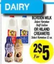 Arlan's Market Borden milk offer
