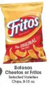 Arteagas Food Center Botanas Cheetos or Fritos offer