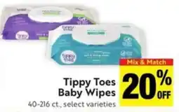 Save Mart Tippy Toes Baby Wipes offer