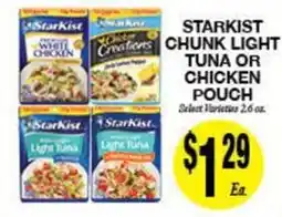Arlan's Market Starkist chunk light tuna or chicken pouch offer