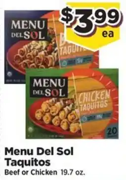Food Town Menu Del Sol Taquitos offer