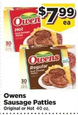 Food Town Owens Sausage Patties offer