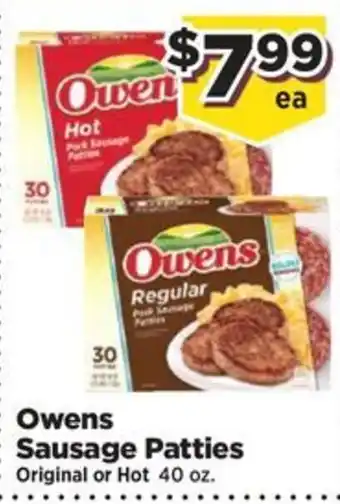 Food Town Owens Sausage Patties offer