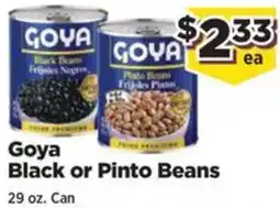 Food Town Goya black or pinto beans offer