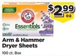 Food Town Arm & Hammer Dryer Sheets offer