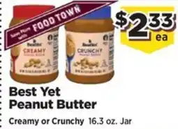 Food Town Best Yet Peanut Butter offer
