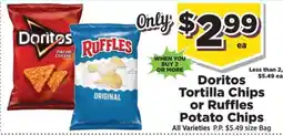 Food Town Doritos Tortilla Chips or Ruffles Potato Chips offer