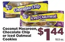 Food Town Coconut Macaroon, Chocolate Chip or Iced Oatmeal Cookies offer