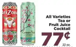 Food Town Arizona tea or fruit juice cocktail offer