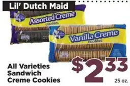 Food Town Lil' Dutch Maid Sandwich Creme Cookies offer