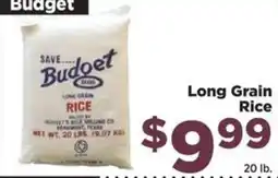 Food Town Budget long grain rice offer