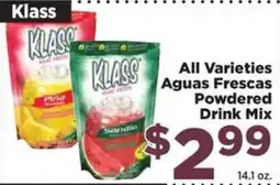 Food Town Klass Aguas Frescas Powdered Drink Mix offer