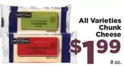 Food Town Heritage chunk cheese offer