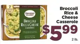 Food Town Savannah Classics Broccoli Rice & Cheese Casserole offer