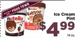 Food Town Nutella ice cream offer