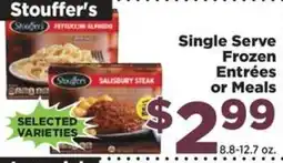 Food Town Stouffer's single serve frozen entrΓ©es or meals offer
