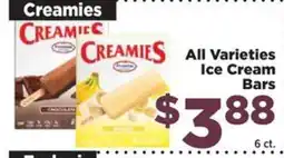 Food Town Creamies ice cream bars offer