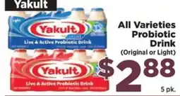 Food Town Yakult probiotic drink offer