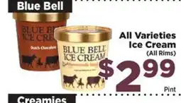 Food Town Blue Bell ice cream offer
