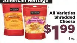 Food Town American Heritage shredded cheese offer
