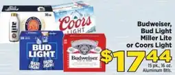 Food Town Budweiser, Bud Light, Miller Lite or Coors Light offer