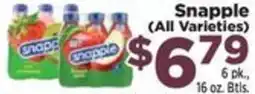 Food Town Snapple offer