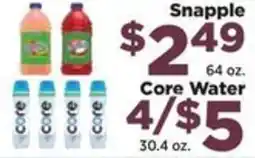 Food Town Snapple Core Water offer