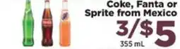 Food Town Coke, Fanta or Sprite from Mexico offer