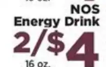 Food Town Nos energy drink offer