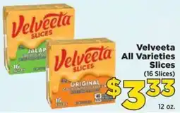 Food Town Velveeta all varieties slices offer