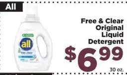 Food Town All free & clear original liquid detergent offer
