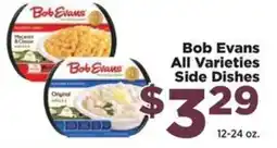 Food Town Bob Evans all varieties side dishes offer
