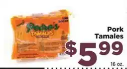 Food Town Pocha's pork tamales offer