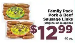 Food Town Kurtz Boy's Sausage Pork & Beef Sausage Links offer