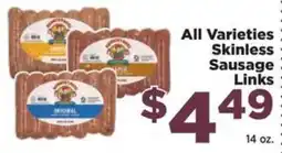Food Town Mountain State Skinless Sausage Links offer