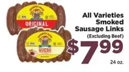 Food Town Country Kote smoked sausage links offer