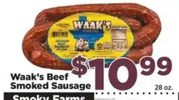 Food Town Waak's Beef Smoked Sausage offer
