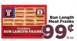 Food Town Bar S classic bun length franks offer