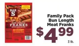 Food Town Bar s bun length franks offer
